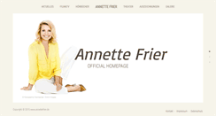 Desktop Screenshot of annettefrier.de