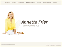 Tablet Screenshot of annettefrier.de